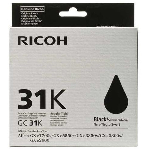 Ricoh GX3300/50 GC-31 svart dufthylki
