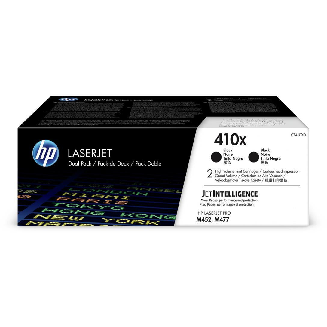 HP CF410XD 410X Dual Pack svart M377 M452