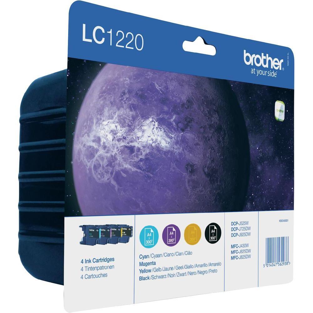 Brother LC1220 Bk/C/M/Y Value Pack
