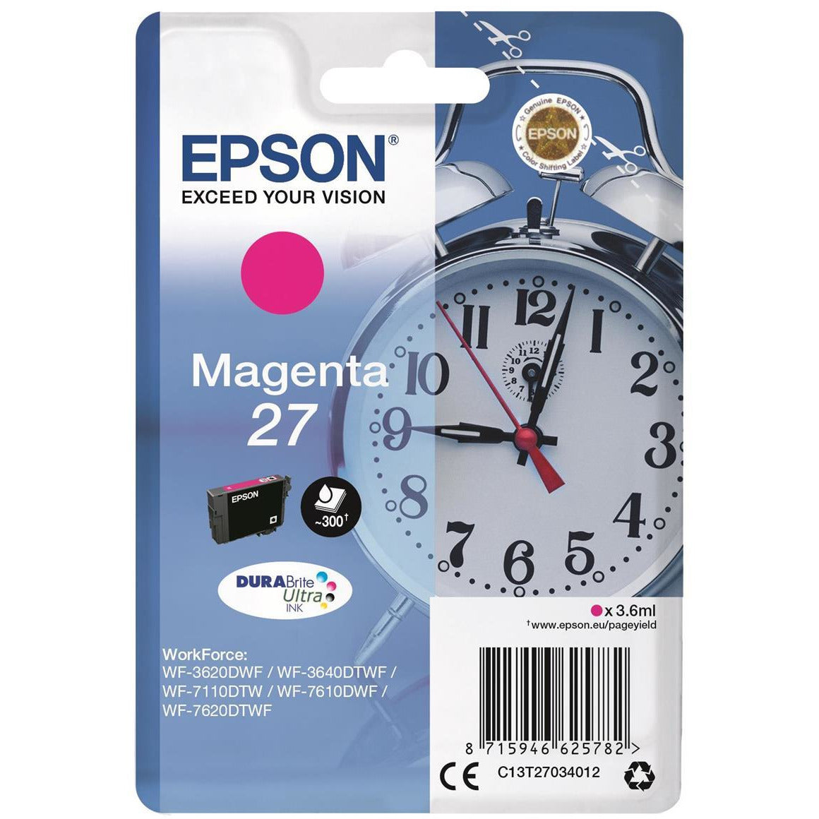 Epson WF3620DWF/3640/7110 Magent blekhylki