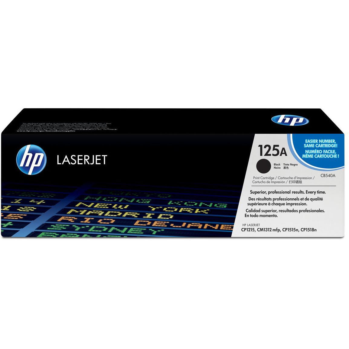 HP 125A (prentar:  2,200 síður) svart dufthylki