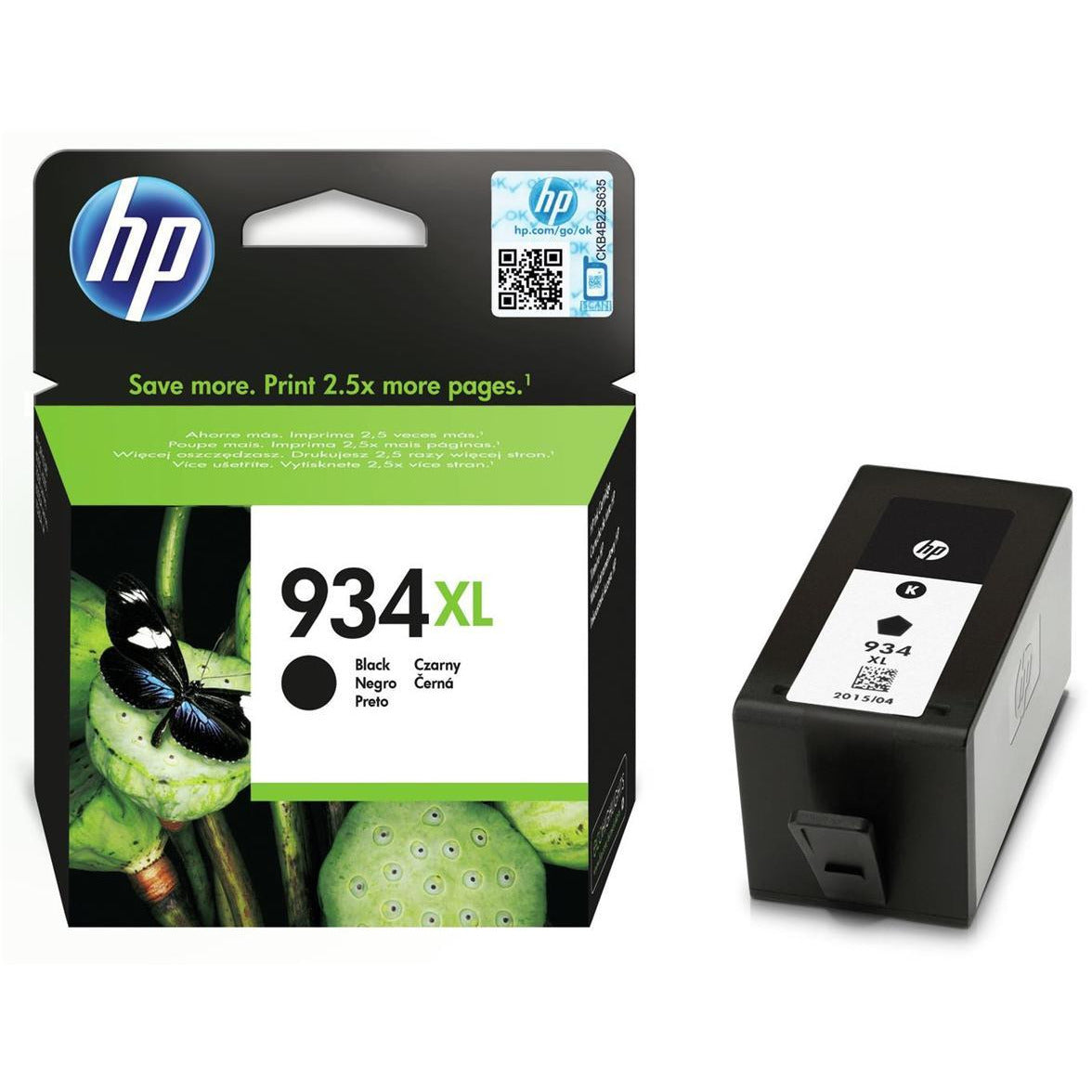 HP 934XL (Prentar: 1,000 síður) svart blekhylki