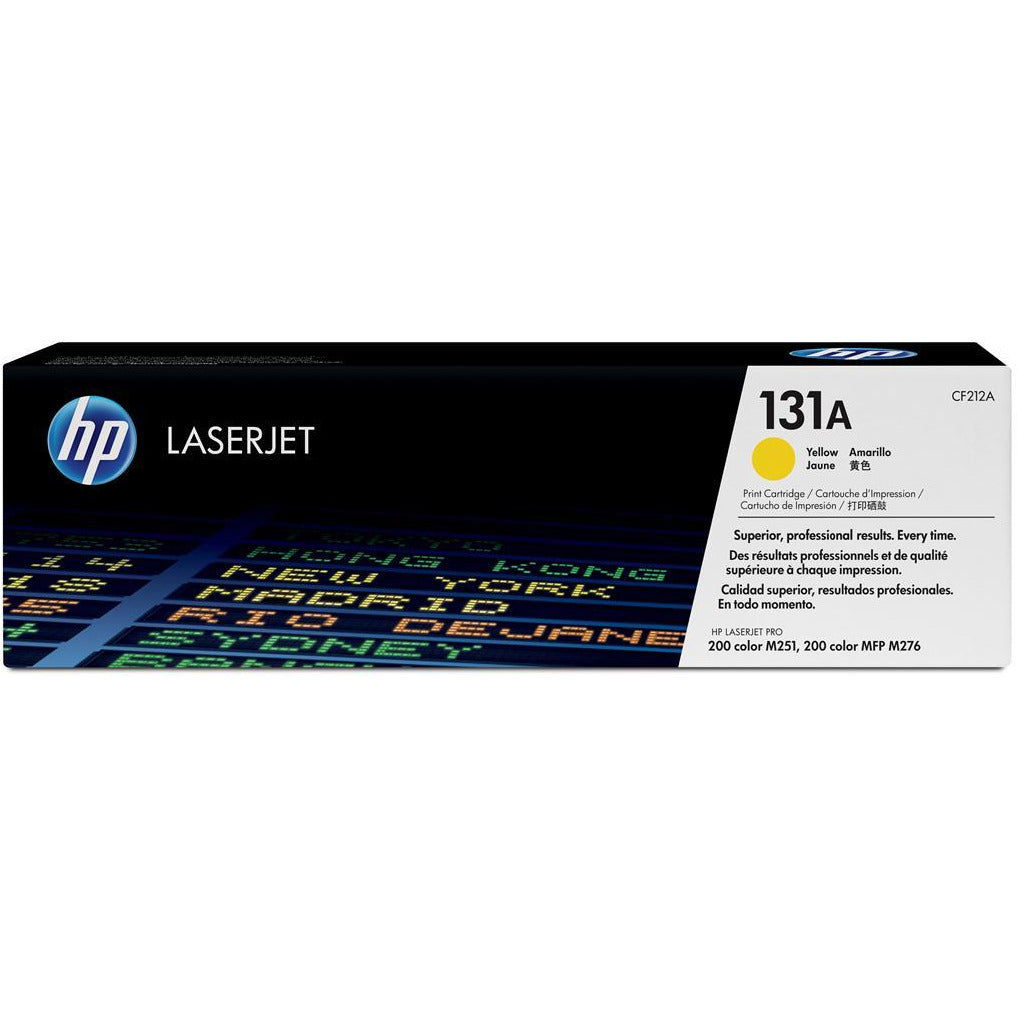 HP 131A (prentar:  1,800 síður) gult dufthylki