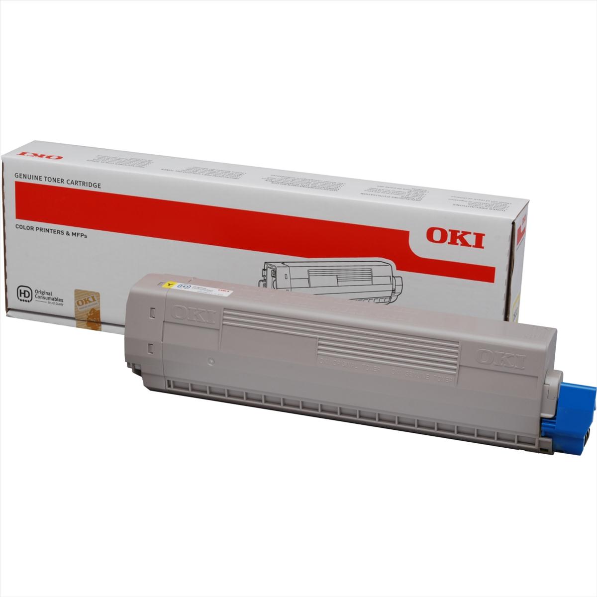 OKI C822 gult dufthylki 7.3K