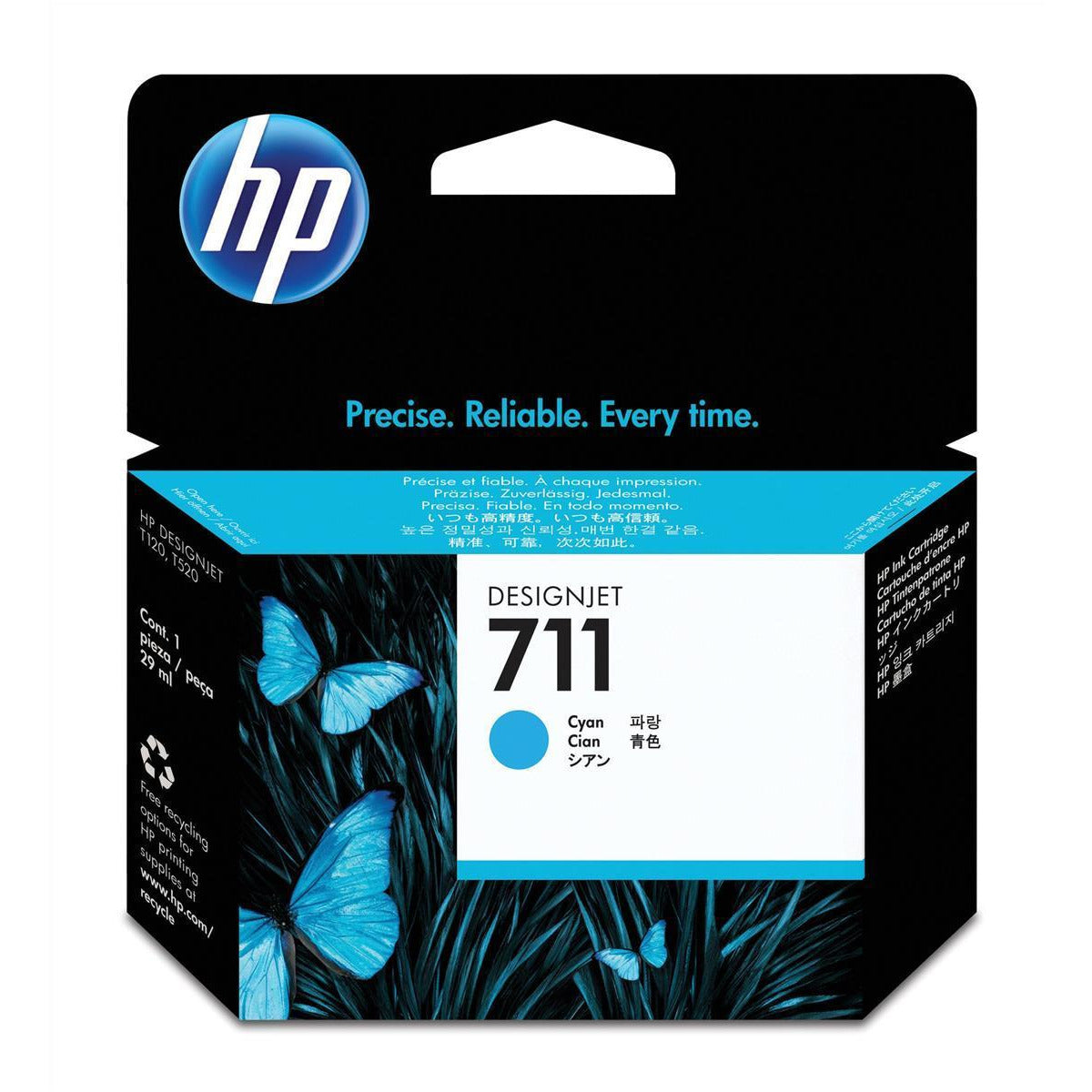 HP 711 (Volume: 29ml) blátt blekhylki