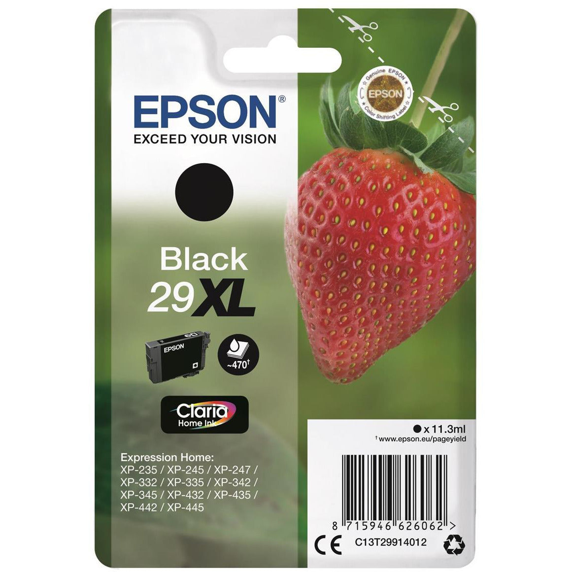 Epson C13T29914012 29XL svart Ink 11ml