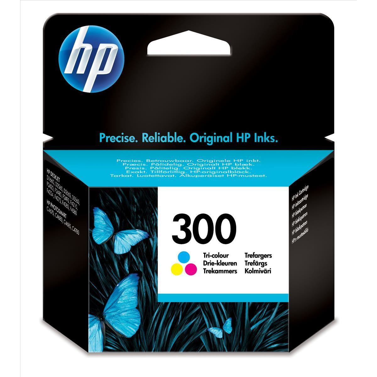 HP 300 (Yield: 165 Pages) Cyan/Magenta/Yellow Ink Cartridge
