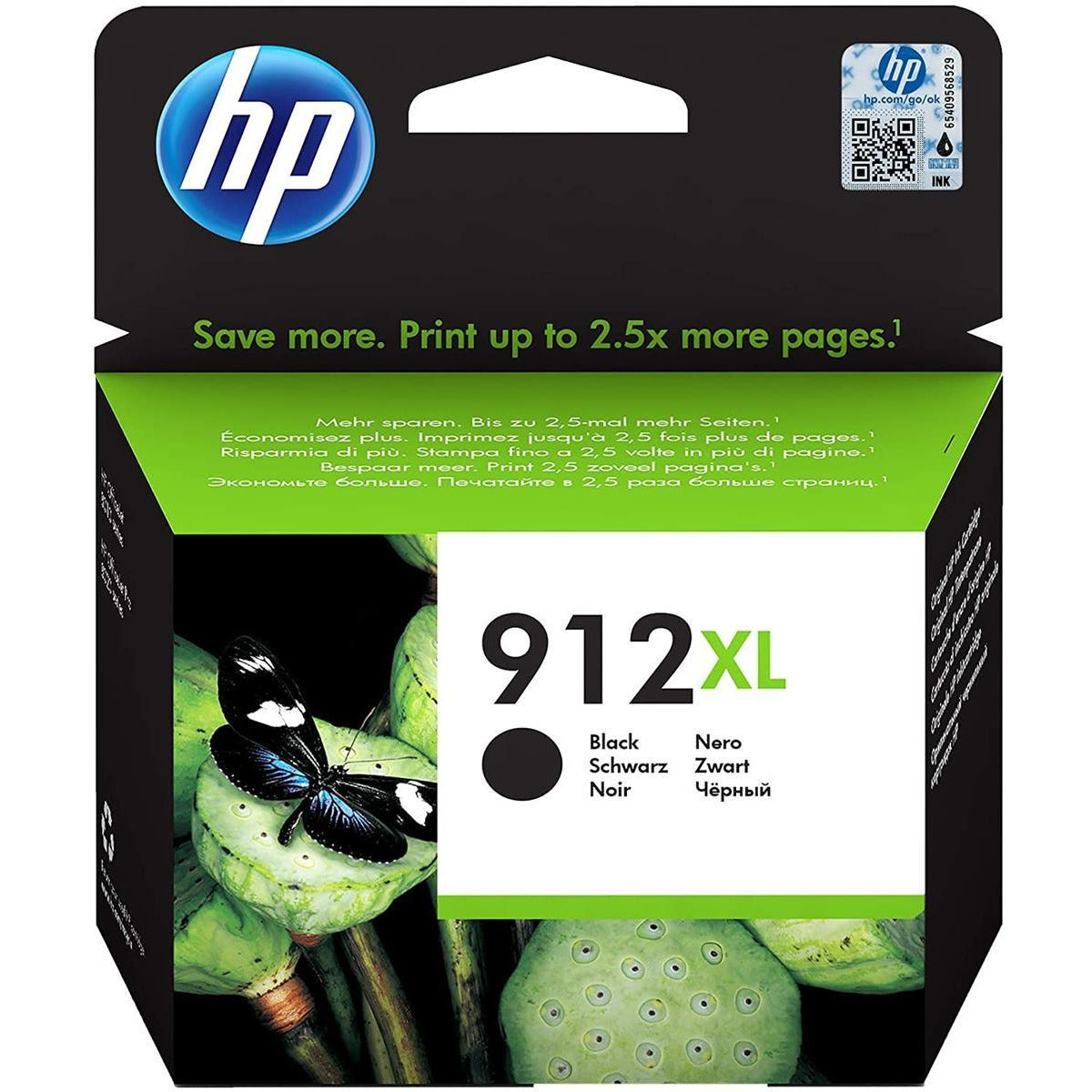HP 3YL84AE 912XL svart Ink 22ml