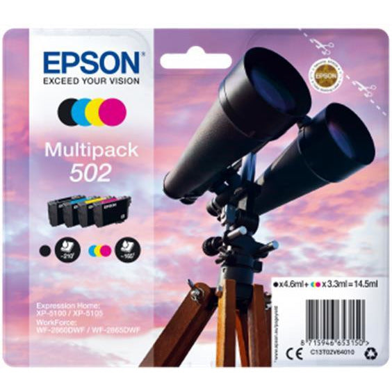 Epson 502 Pack Of 4 blekhylki