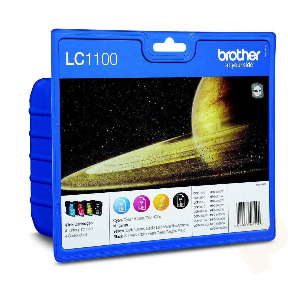 Brother LC1100 Bk/C/M/Y Value Pack