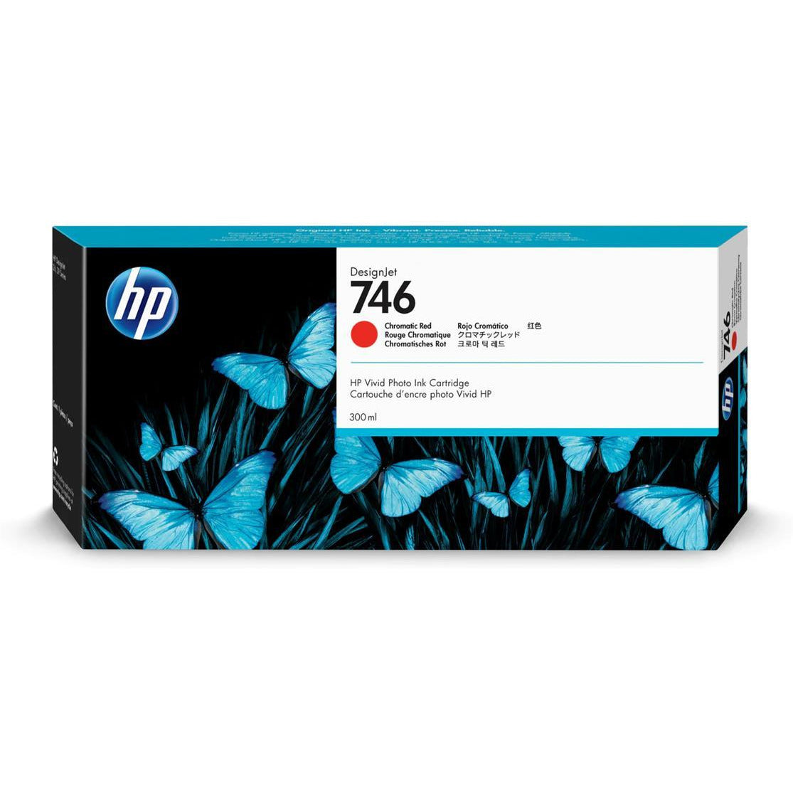HP P2V81A 746 CHROMATIC RED INK 300ML