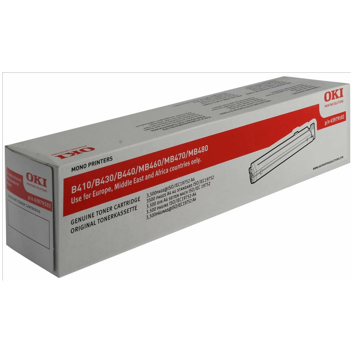 OKI 43979102 svart dufthylki 3.5K