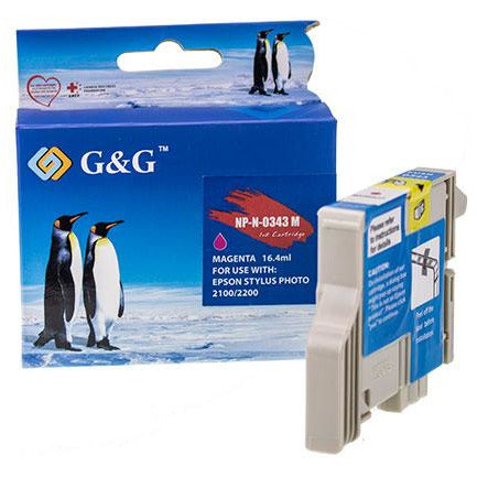 G&G Ninestar samheitahylki:  Epson T0343 Rautt