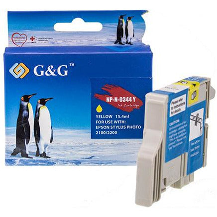 G&G Ninestar samheitahylki:  Epson T0344 Gult